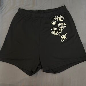 ROMWE Black Bike Shorts Versatile Athletic Wear